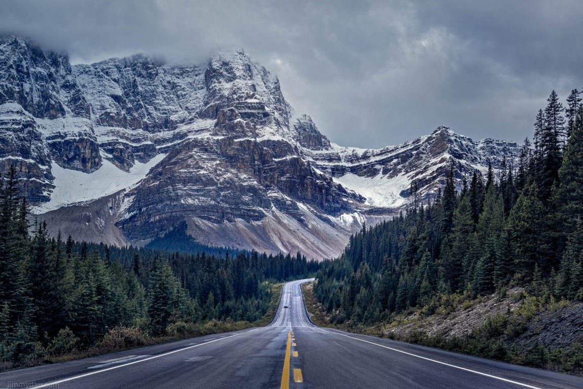 The Icefield Parkway, on the road to Jasper.