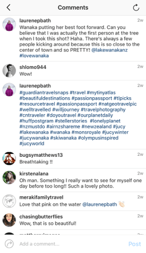 Hashtags in Instagram